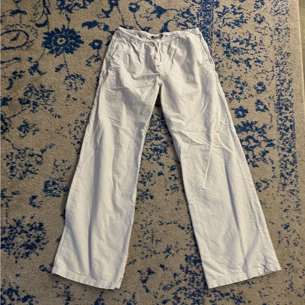 Brandy Melville Blue and White Striped Pants